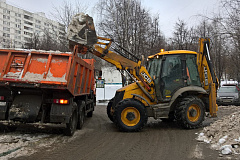 По состоянию на 19.01.2017 вывезено 15460,4 куб.м. снега